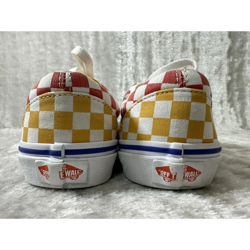 Vans Era Multi Color Checkerboard Red Blue‎ Yellow Sneakers Kids Juniors 4.0